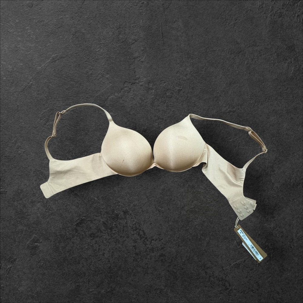 Skims Ultimate Push Up Plunge Bra Clay 32B BA-PLG-9214 NWT